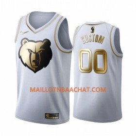 Maillot NBA Memphis Grizzlies Personnalisable Nike 2019-20 Blanc Golden Edition Swingman - Homme